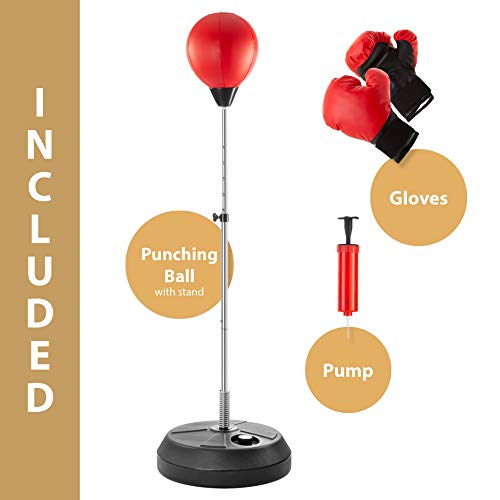 Adjustable Punching Bag with Stand for Teens & Adults Boxing Training X88412