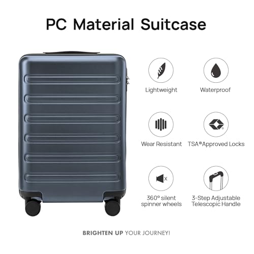 Carry-on Luggage 20 Inch Hardshell with Spinner Wheels and TSA Lock L610552