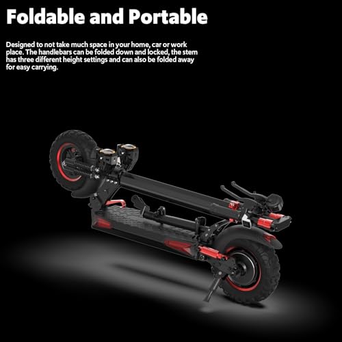 Off Road Electric Scooter Adults 800W 48V 11" All-Terrain Tires Dual Suspension B277