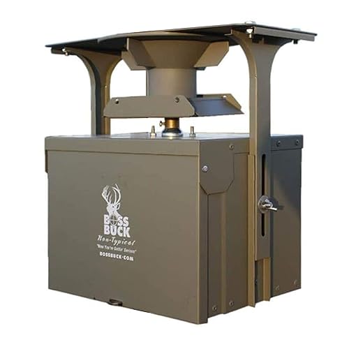 Boss Buck 12 Volt High Torque Motor Automatic Hunting Game Feeder Conversion Kit with Set Timer Holder and Large Swing Door Slinger