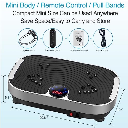 AXV Vibration Plate Exercise Machine Whole Body Workout Fitness Platform K84986