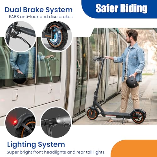 500W Foldable Electric Scooter for Adults with 8.5" Solid Tires Y61702