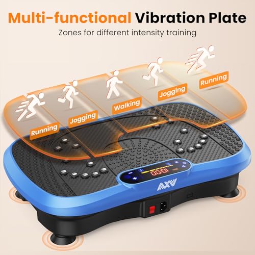 AXV Vibration Plate Fitness Platform Exercise Machine for Full Body Workout Q37919