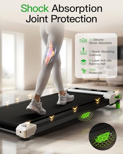 Akluer Walking Pad with Incline, 2.5 HP Under Desk Treadmill for Home L144230