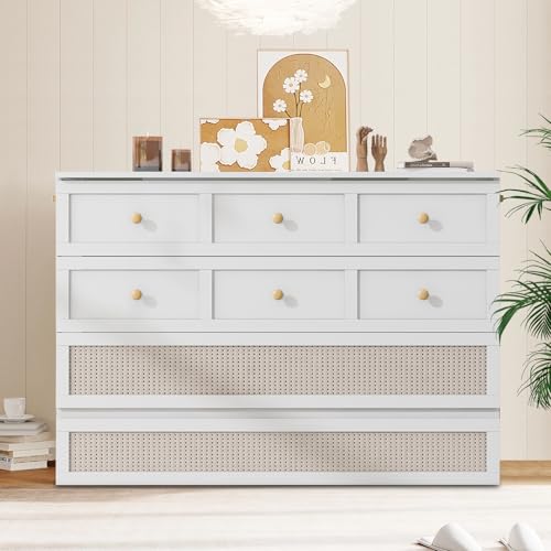 Full Size Murphy Cabinet Bed with Large Drawers, White C36715