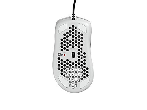 Glorious Model D Wired Gaming Mouse - 68g Honeycomb RGB Ergonomic, Matte White M160012