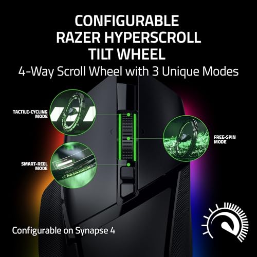 Razer Basilisk V3 Pro 35K Wireless Gaming Mouse, Black W8495