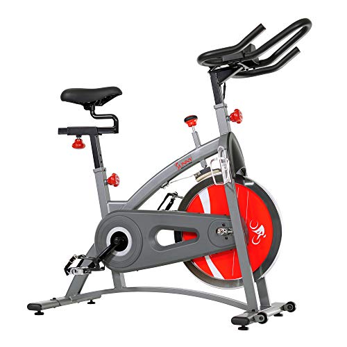 Sunny Health & Fitness Indoor Cycling Bike with Adjustable Seat & Multi-Grip Handlebar A879
