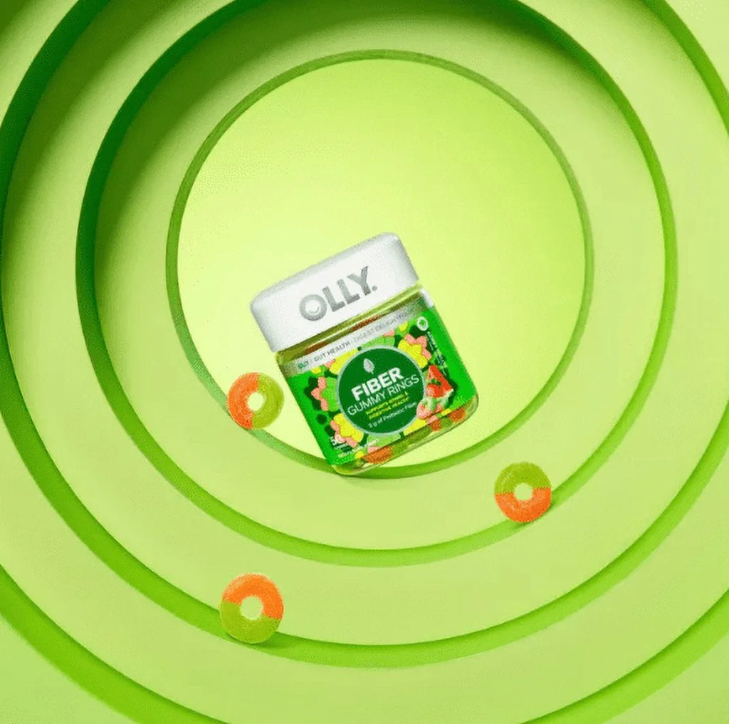 Olly Fiber Digestive Gummy Rings Gut Health 50 gummies U98813