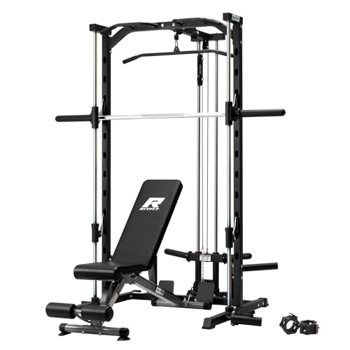 RitFit Smith Machine Power Rack with LAT-Pull Down System T1228