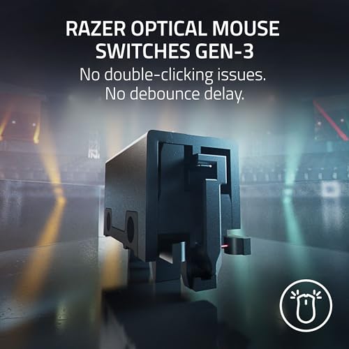 Razer DeathAdder V3 Pro Wireless Gaming Mouse, 63g Ultra Lightweight, Black B812