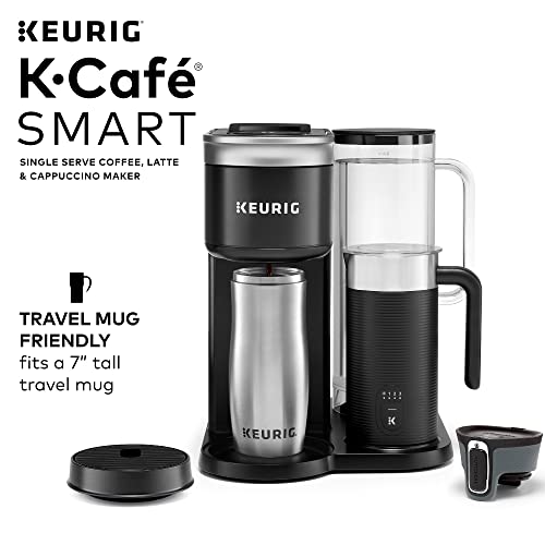 Keurig K-Cafe Single-Serve Coffee, Latte & Cappuccino Maker with Milk Frother, Dark Charcoal H6761