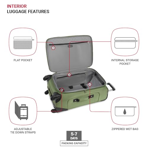 SwissGear Sion Softside Expandable Luggage, Black, 29-Inch C81483
