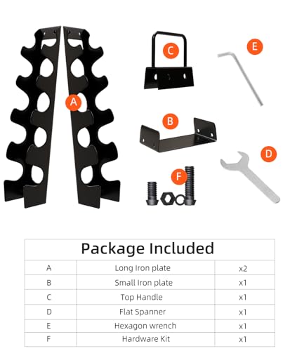 OKUGAFIT Compact A-Frame Dumbbell Rack for Home Gym D110256