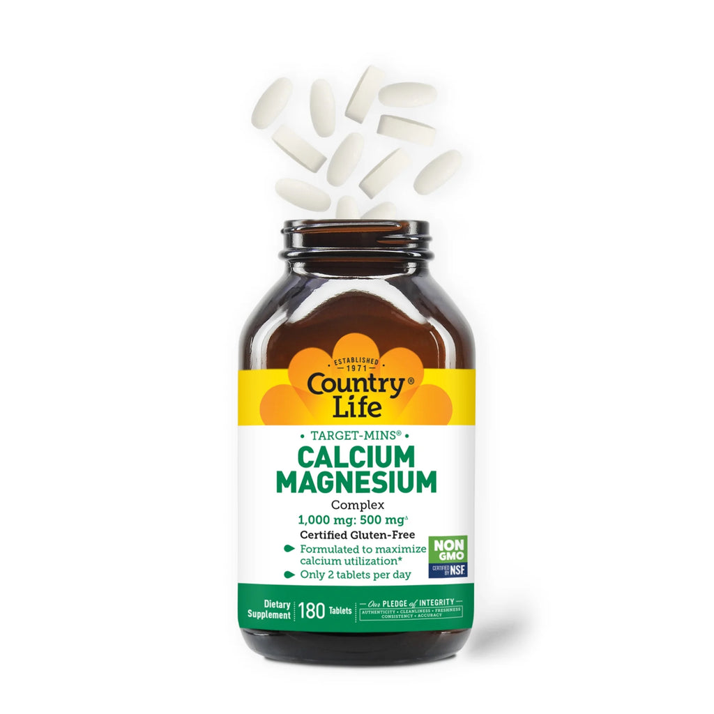 Country Life Target-Mins Calcium-Magnesium Complex, 180 Tablets P460498