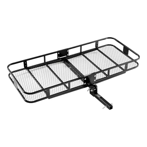 VEVOR 70" x 30" x 6" Hitch Cargo Carrier, 500 lbs Capacity, Folding for 2" Receiver I3546