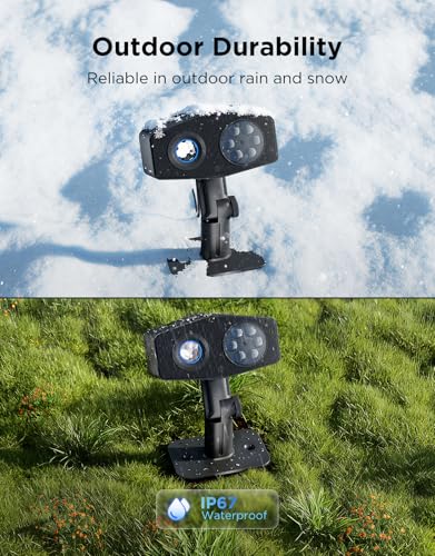 Govee Outdoor Decoration Projector Light, 20W LED Snowflake Projector, IP67 Waterproof I360365