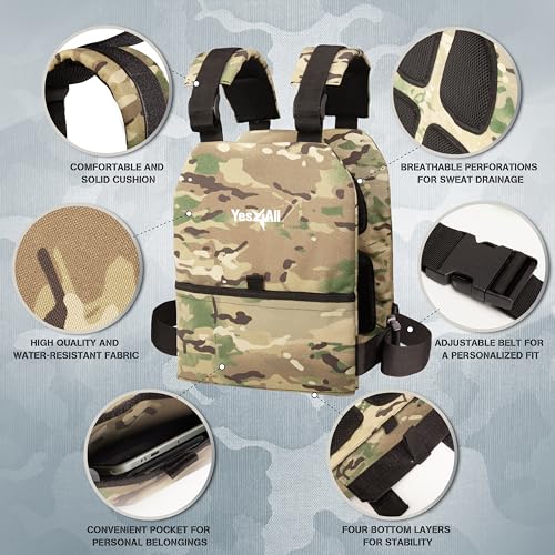 Yes4All Weight Vest Plates 5.75-19.75LB Pairs, Curved Ergonomic Design T472741