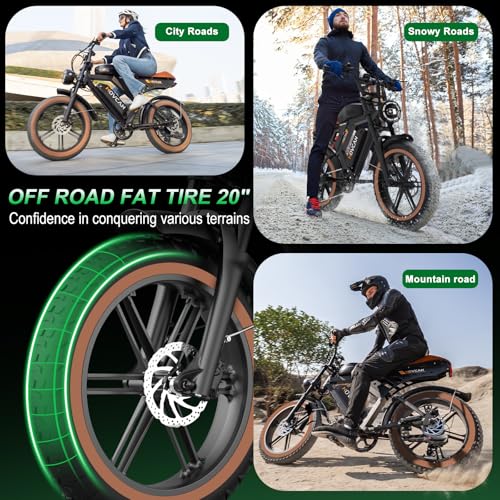 MOVCAN V30 Series Electric Bike for Adults 20" Fat Tire Ebike N31922