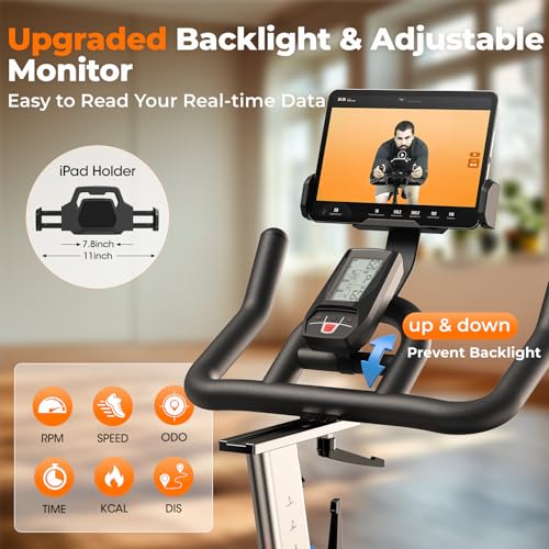 YOSUDA PRO Magnetic Exercise Bike 350 lbs Capacity Indoor Cycling Stationary B677