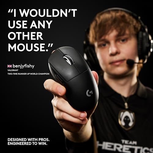 Logitech G PRO X Superlight 2 DEX Wireless Gaming Mouse, 60g, White D21215
