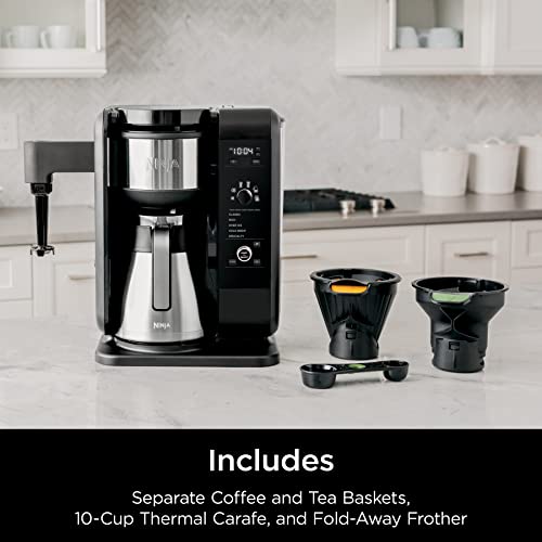 Ninja Hot and Cold Brewed System, Tea & Coffee Maker, 50 oz Thermal Carafe, Black B9176