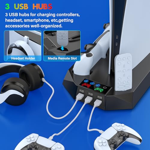 PS5/PS5 Slim Cooling Station with Controller Charging for PlayStation 5 T70142