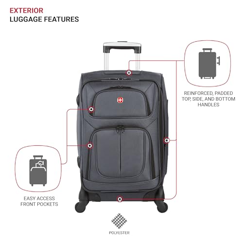 SwissGear Sion Softside Expandable Luggage, Black, 29-Inch C81483