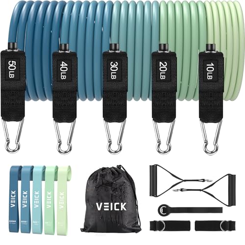 VEICK Resistance Bands with Handles for Home Workout O75059
