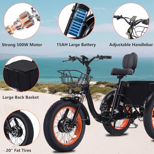 Adult Electric Tricycle 3 Wheel Bike for Adults A10327