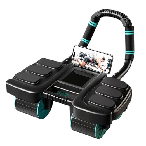 Automatic Rebound Ab Roller Wheel with Elbow Support, 4-Wheel Core Exercise Equipment for Home Gym X959