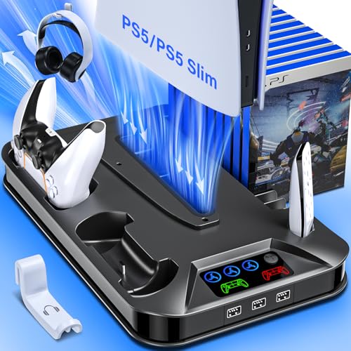 PS5 Cooling Station with Controller Charging for PlayStation 5 Slim & Pro N2468