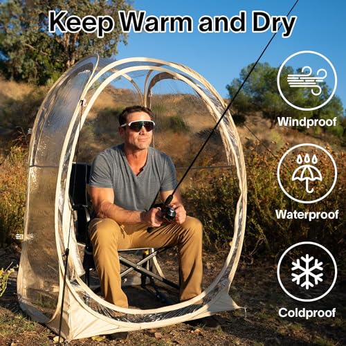 EighteenTek Pod All Weather Sports Tent - Instant Outdoor Bubble Shelter for 1-6 Person Camping P899