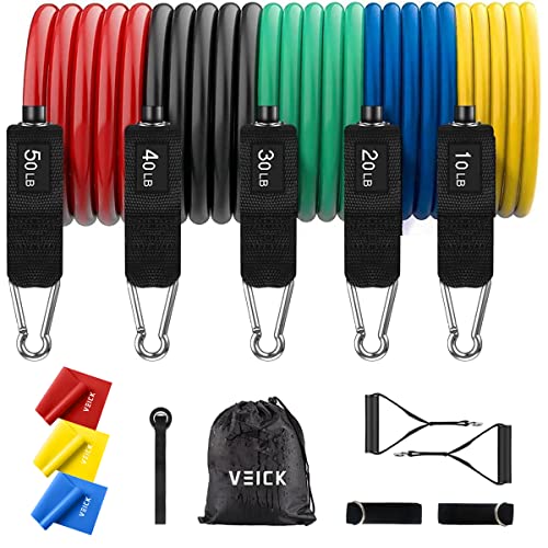 VEICK Resistance Bands with Handles for Home Workout O75059