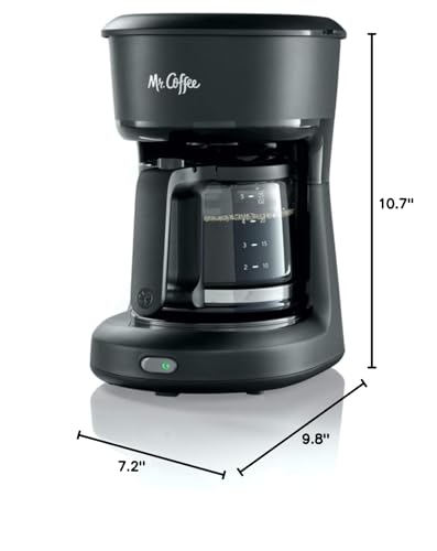 Mr. Coffee® 5-Cup Mini Brew Switch Coffee Maker, Black P6006