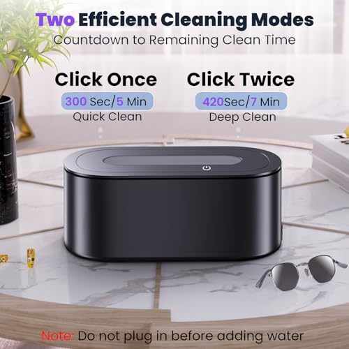Ultrasonic Jewelry Cleaner 48kHz 12oz with Digital Timer V169663