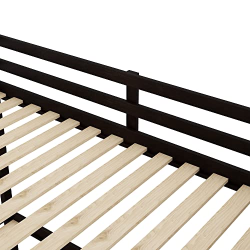 Twin-Over-Twin Bunk Bed with Trundle and Storage Stairs, White P5312
