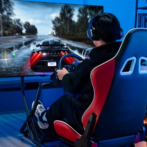 ARES WING Racing Simulator Cockpit with Monitor Mount and Seat P60837
