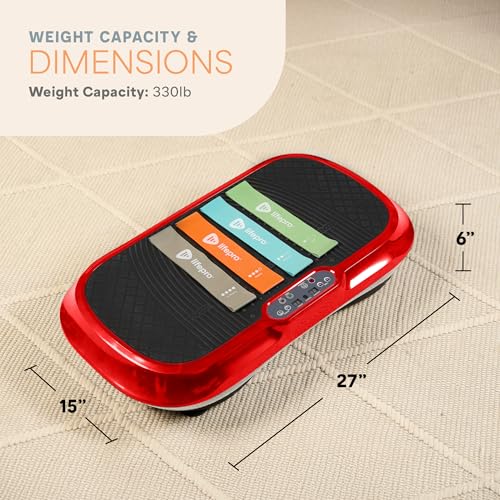 Lifepro Waver Vibration Plate Exercise Machine with Loop Bands V797593