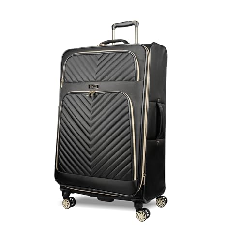 Kenneth Cole REACTION Chelsea Chevron Quilted Luggage, Black, 24-Inch V572