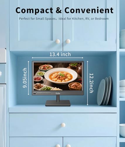 Feihe 17 inch Smart TV with Android OS, HD Flat Screen for Home, Kitchen, RV D112809