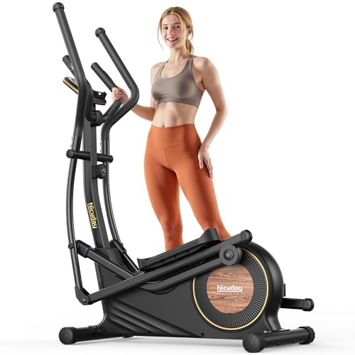 Niceday Elliptical Machine for Home, Magnetic Trainer with 16 Resistance Levels Q78334