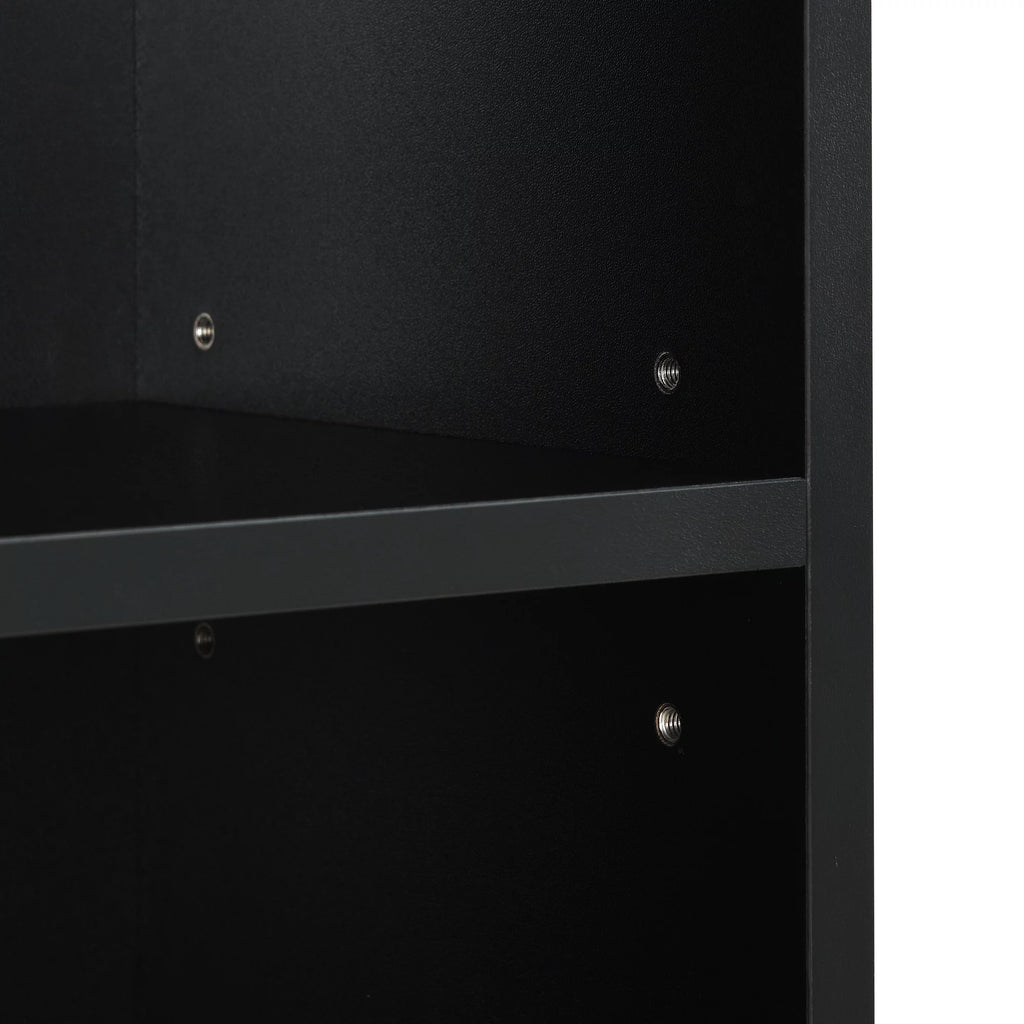 CoSoTower 8-Tier Media Tower Rack, CD DVD Slim Storage Cabinet with Adjustable Shelves W42081