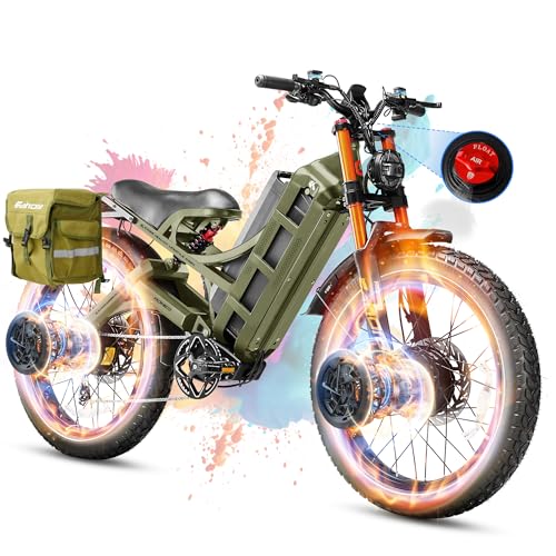 Romeo Pro 3 Electric Bike for Adults 5000W Dual Motor 60V 80Ah Fat Tire Full Suspension I27752