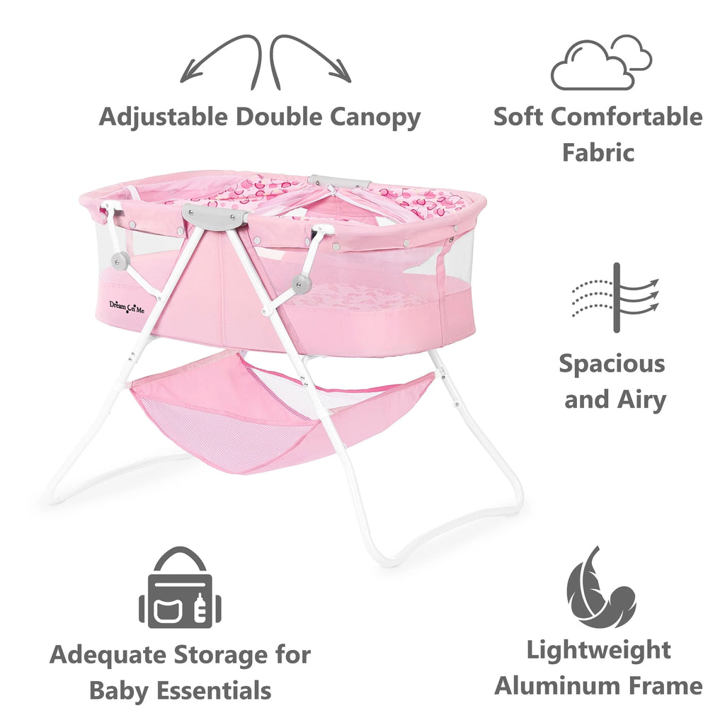 Dream On Me Karley Bassinet Pink T2365