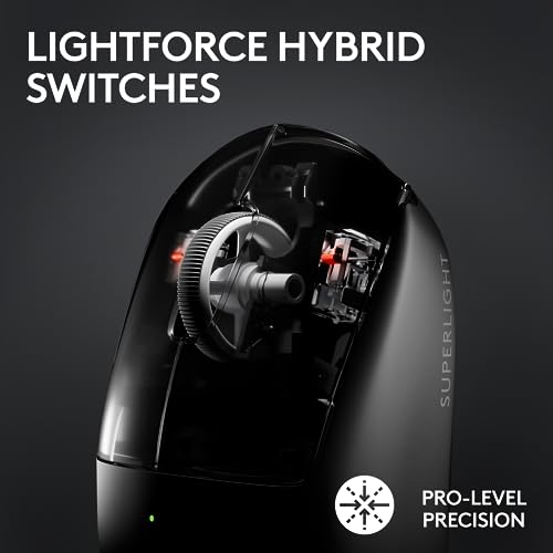 Logitech G PRO X Superlight 2 DEX Wireless Gaming Mouse, 60g, White D21215