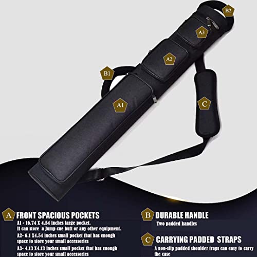 Champion Nylon/Leatherette Billiard Pool Cue Stick Hard Carrying Case Y844595