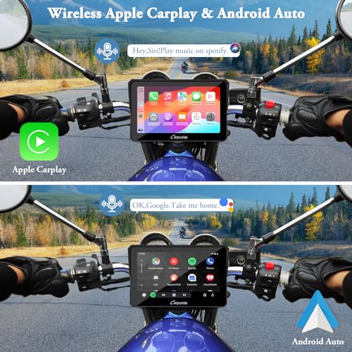 Carpuride W702 7 inch Waterproof Touchscreen GPS Navigator for Motorcycle F66615