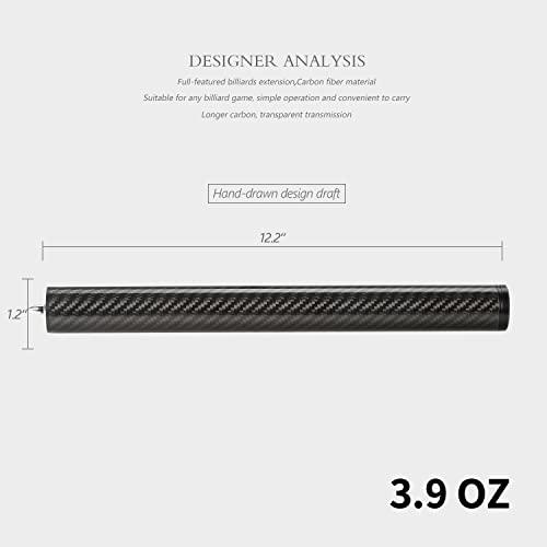 KONLLEN Carbon Fiber Pool Cue Extension D815