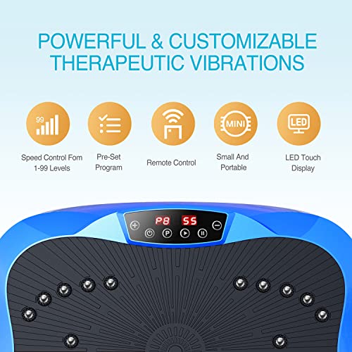 AXV Vibration Plate Exercise Machine Whole Body Workout Fitness Platform K84986